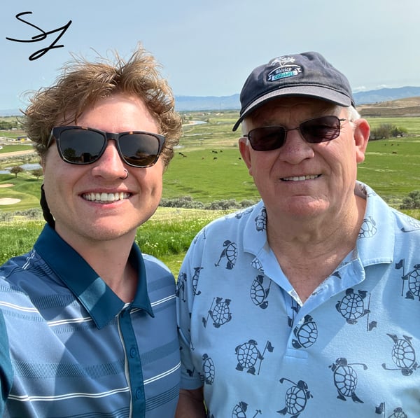 Samson and his Grandfather, Richard (Dick) Large, operations management, and entrepreneurship and marketing run in Samson's blood. Dick was the founder of Dick's Stereo in Boise Idaho. 